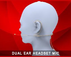 beige headset hire