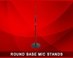 round base mic stand hire